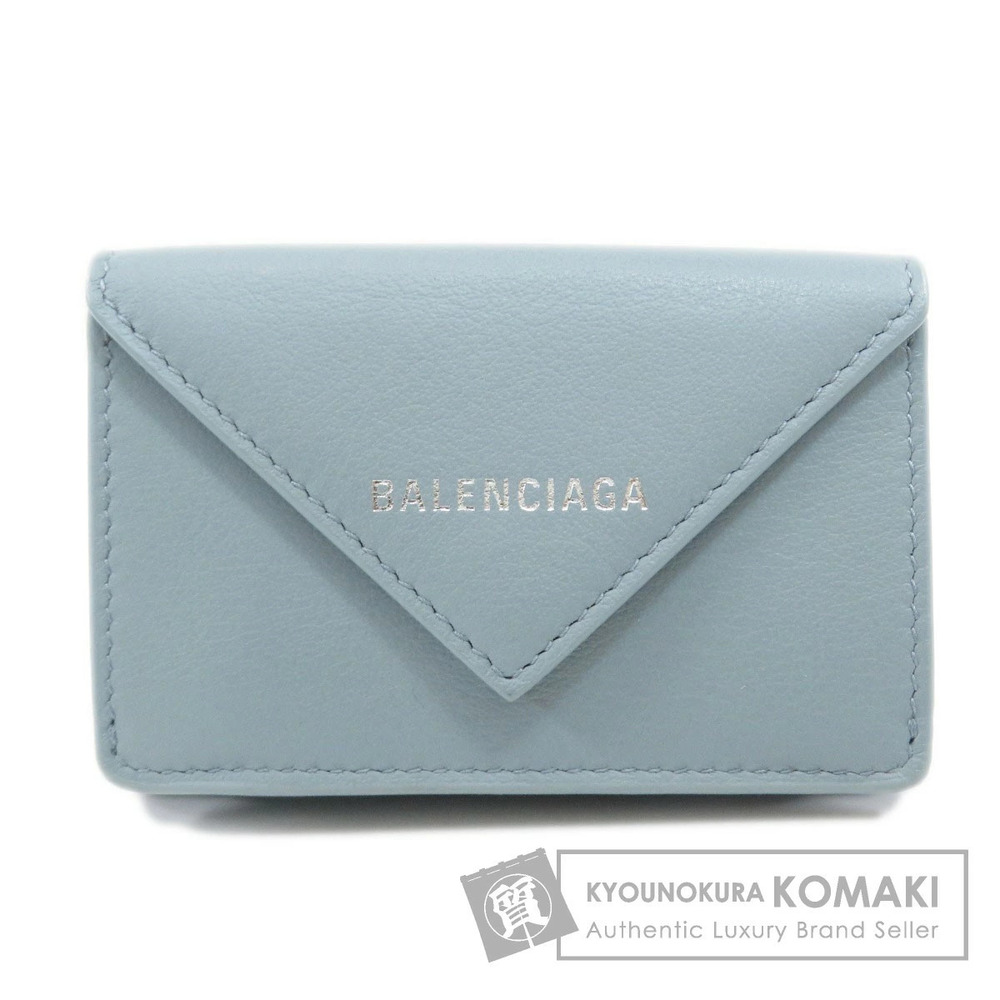Balenciaga Paper Wallet Bi fold Wallet Calfskin